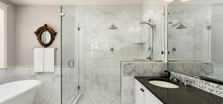 bathroom shower door installation in Milpitas